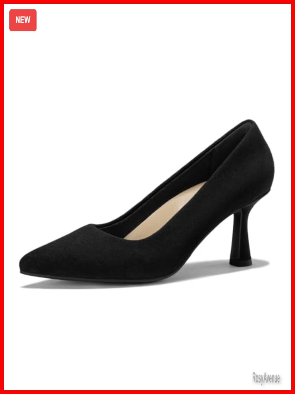 FITORY Women's Pumps Stiletto Heels Closed Pointed Toe 3 Inch Dress Shoes